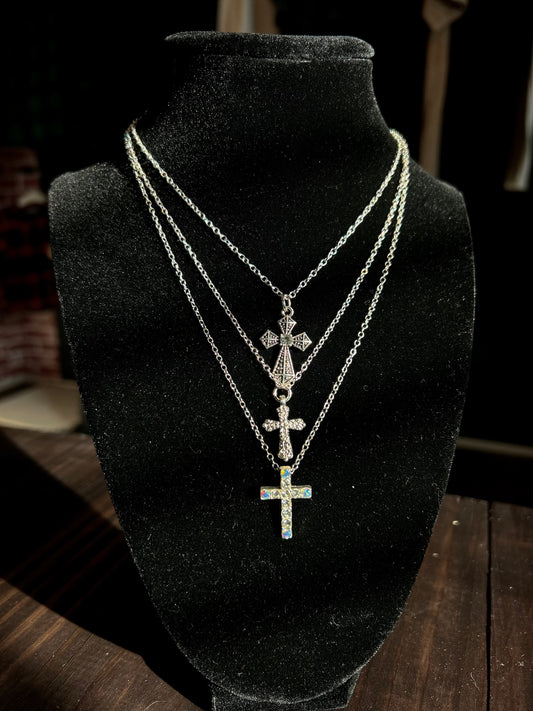 Silver Cross Necklace
