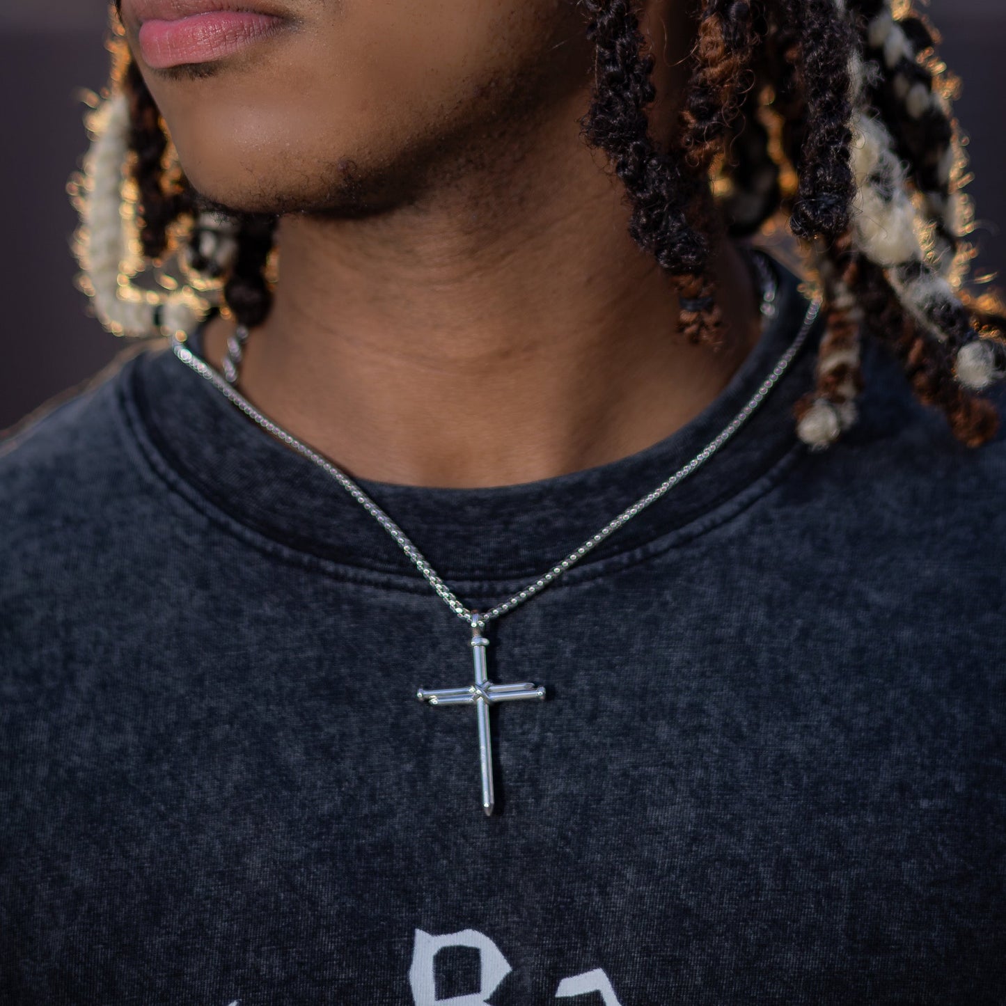 Nail Cross Necklace